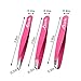 3 Premium Stainless Steel Eyebrow Tweezers with Leather Case, Tweezers Set with Slant, Straight and Pointed Tips - Precision Calibrated - Best Surgical Grade for Eyebrow, Ingrown Hair and Splinters