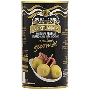 Ansjovis gevulde olijven 150 g. La Explanada Gourmet [PARTIJ VAN 15 EENHEDEN]