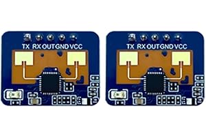 Vernijtrdy 2Pcs 24G MmWave HLK-LD2410C Human Presence Radar Sensor Motion Detection Module