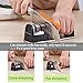 Knife Sharpener, Mospro, Manual Knife Sharpener with 2 Stage Coarse And Fine Sharpening System, With Ergonomic Handle, Comfortable And Sturdy Manufacture (Black & Silver)