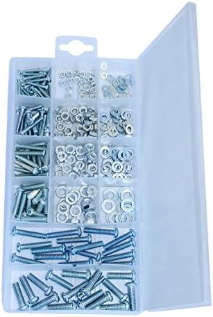 Pack of 330 Bolt, Nut, and Washer Assortment