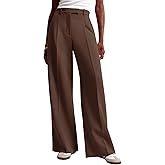 NIMIN Women Wide Leg Pants High Waisted Business Casual Work Trousers Dressy Pants with Pockets