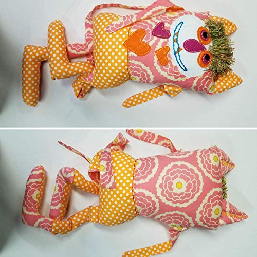 Big Goofy Monster Doll Handmade Lovable Pillow