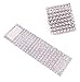 TIAMALL 100 PCS Rhinestone Napkin Rings Napkin Holder Adornment for Wedding Party (Silver)