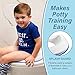 Magic Baby Potty Training Seat for Oval and Round Toilets | Easy Clean | Splash Guard | Wall Hanging Hook | Compact Storage Design | Suits Boys and Girls