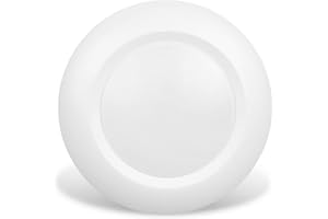 JULLISON 6 Inch LED Low Profile Recessed & Surface Mount Disk Light, Round, 15W, 900 Lumens, 5000K Daylight White, CRI80, Driverless Design, Dimmable, ETLus Listed, White(1 Pack)
