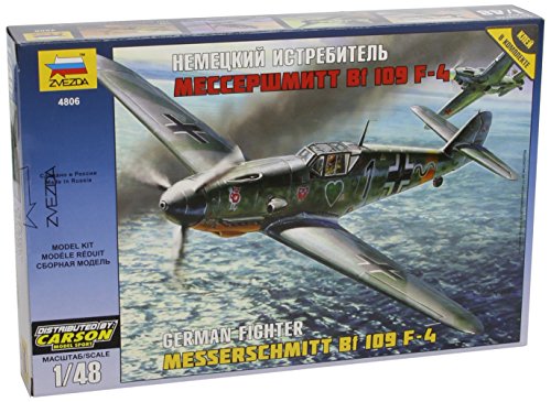 Zvezda Models 1/48 Messerschmitt Bf-109 F4 Model Building Kit