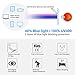 Livho Blue Light Blocking Glasses Filter Blue Ray Computer Game Glasses for Women Men Square Eyeglasses TR90 Frame [Anti Eyestrain, Reduce Headache & Better Sleep] - 0.0 Magnification