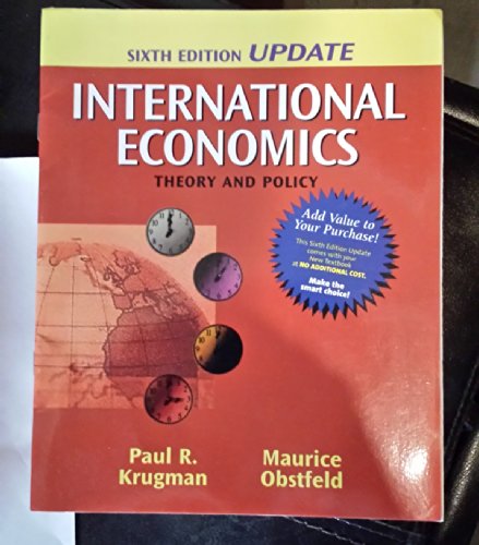 International Economics : Theory and Policy. 6t... 0321279476 Book Cover