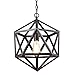 CLAXY Ecopower Industrial Edison Hanging Pendant 1 Light Large Size Art Deco Cage Lamp Guard