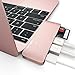 DITONG Type-C USB 3.0 Hub C 5 in 1 Aluminum Multi-Port Adapter with 2 USB 3.0 ports, a SD and Micro SD Card slots and a USB-C Charging port for 12 I MacBook Pro 2015/2016, 2017 MacBook Pro (Gold Rose)
