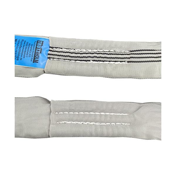10x Rundschlinge 4000 kg 4 to grau 4 m Umfang Hebeband Hebeschlinge Kran Hebegurt – Bild 4
