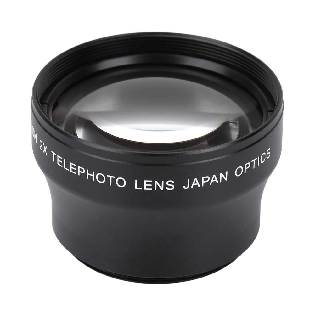 VBESTLIFE 37mm Telephoto Lens with Lens Case, 2X Conversion Lens, for Any Camera with 37mm Lens Thread and with 46mm Front Thread for Filter Installation.