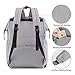 Extra Large Diaper Bag Backpacks, Wide Opening Baby Diaper Bags for Mom Dad, FRANK MULLY Men Diaper Bag with Changing Pad Stroller Straps Insulated Pockets Gray, Perfect Baby Shower Gift