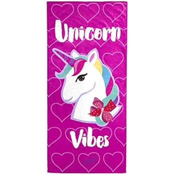 Jay Franco Nickelodeon JoJo Siwa Unicorn Vibes Cotton Bath/Pool/Beach Towel (Official JoJo Siwa Product)