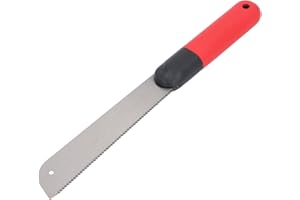 Flush Cut Saw with SK5 Steel Blade and Non Slip Handle - Triple Ground Teeth Woodworking Pull Tool - Manual Handsaw for Cross