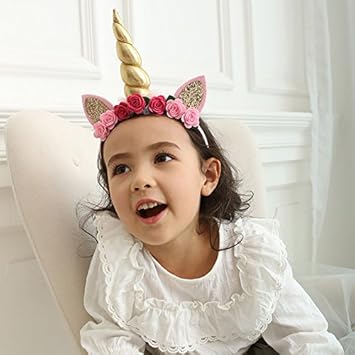 unicorn headband for baby girl
