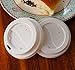 Yes!Fresh PS Polystyrene Flat Lid for 8 oz Paper Hot Cup, Diameter 80mm. (100 Count,White Lid)