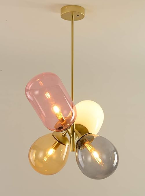 modern balloon glass chandelier