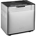 Cuisinart Convection Bread Maker Machine-16 Menu Options, 3 Loaf Sizes up to 2lbs, 3 Crust Colors-Includes Measuring Cup + Spoon & Kneading Hook, CBK-210, 12.25" x 8.85" x 13", Stainless Steel
