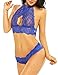 Avidlove Women’s Sexy Lingerie Lace Babydoll Chemise Outfits High Neck Halter Bra and Panty Set