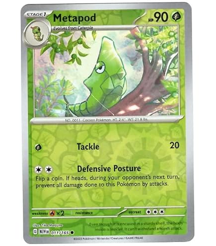 Amazon.com: Pokemon - Caterpie 010/165 - Pokemon 151 - Reverse Foil