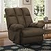 Dorel Living Padded Dual Massage Recliner, Chocolate