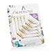 BEADNOVA Necklace Extender Assorted Jewelry Extention Set with Screw-on for Women (5pcs, 1.5-6 Inches, Gold)