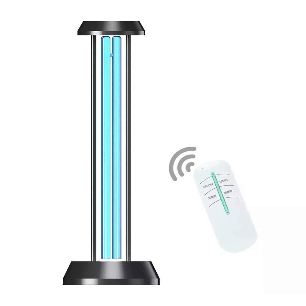Ozone Household Sanitizer Lamp 38W 110V w/Remote Control Timer | Improve Home Light for Living | Ext