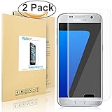 Galaxy S7 Screen Protector [3D Full Coverage], PLESON® [2-PACK] [Updated Version] Samsung Galaxy S7 Screen Protector Curved Edge to Edge, HD Clear Film/Anti-Glare/Bubble-Free -Lifetime Warranty