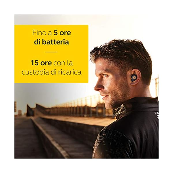 Jabra Elite Active 65t Cuffie Auricolari True Wireless, 100% senza Fili,  In-Ear, Bluetooth 5.0 con Custodia di Ricarica e Accesso One-Touch ad  Alexa, Sport, Blu/Rame - Cuffie Hi-Fi
