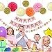Birthday Decorations Birthday Party Supplies Happy Birthday Banner Pink and Gold Happy Birthday Decor for Women Girls
