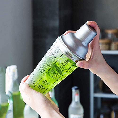 NanXi Barkeeper-Kit, 19-teiliges Basis-Barkeeper-Kit zum Mischen von Getränken - Cocktail-Shaker, mit drehbarem… – Bild 6