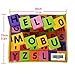 MOBU Foam Building Blocks for Toddlers,30 pcs 2-inch Alphabet Letters Number Blocks with Storage Bag, Learning ABC, 123 Stacking Blocks for Kids