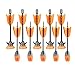 Zing Toys 10 Arrows Refill Pack - 5 Whistling Foam Tip Arrows and 5 Suction Cup Arrows - Orange - for Hyperstrike, Z-Tek, Firetek, Zeon and Z-Bows