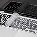 Kuzy Older Version Keyboard Cover Compatible with MacBook Pro 13 15 17 inch Release 2010-2015 and MacBook Air 13.3 inch Release 2010-2017 Silicone Skin Protector, Clear