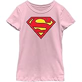 DC Comics Superman Classic Logo Girls Short Sleeve Tee Shirt