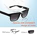 LUXEAR Polarized Floating Sunglasses, Sport Driving Sunglasses Lightweight Unbreakable, fashionable, Men Women Sunglasses for Water Activities, Surfing, Boating, Fishing, Running, Cycling. Black