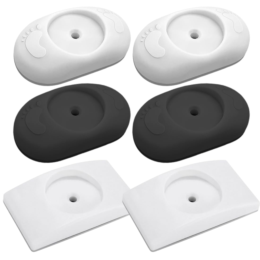 Safety Baby Gate Wall Protector, 6 Pcs Stair Gate Extension Wall Saver, No Screw Need, for Baby, Pet, Stair, Door, Wall Surface Safety, Pressure Mounted on Stair Gate