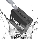 LOBKIN Portable Wireless Bluetooth Speaker with 5W Audio Driver,IPX6 Water Resistant Outdoor Bluetooth V4.1 HiFi Speaker with Enhanced Bass,8 Hours Playing Time,for Outdoor& Indoor (Black)