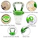 Ado Glo Baby Food Feeder - 3-Pack Fresh Fruit Feeder, Infant Teething Toy Silicone Feeder with 2 Pack Baby Feeding Spoons (Multicolored)