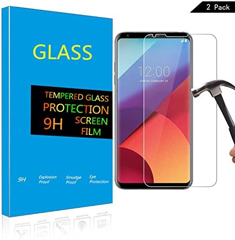 Screen Protector for LG V30, Tempered Glass Film Guard Shield / 2-Pack / Case Firendly / HD Clear / Anti-Bubble / Screen Protector for LG V30 (LG V30)