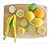 Zulay Metal 2-In-1 Lemon Squeezer Manual - Sturdy, Max Extraction Hand Juicer Lemon Squeezer Gets Every Last Drop - Easy to Clean Manual Citrus Juicer - Easy-to-Use Lemon Juicer Squeezer - Black/Red
