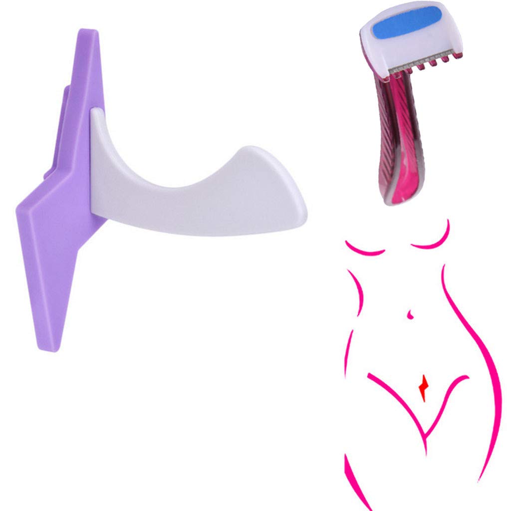 SUGEER Women\'s Razor Portable Special Styling Tools Bikini Trimmer Shaver for Women, Pubic Hair Razor and Bikini Shaving Stencil Special DIY Privates Shaper Secret Intimate Tools