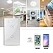 Syue WiFi Smart Wall Light Touch Panel Switch,Remote Control with Smart Phone,Compatible with Alexa and Google Assistant,Timer Function,Wireless Lighting Control(Wall Switch 2 Gang)