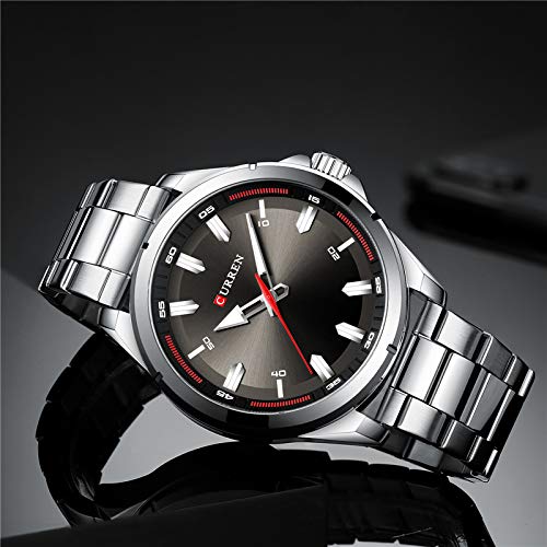 Relojes para hombre de cuarzo de negocios reloj de moda clásico reloj de banda de acero reloj Hombres - Imagen 5