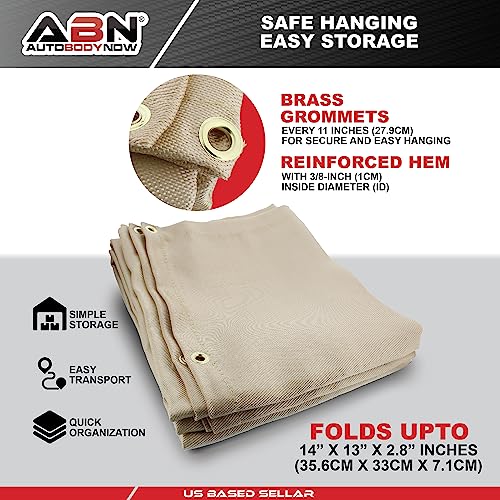 ABN Fiberglass Welding Blanket Fireproof 1 Pack 6x8 ft High Temp