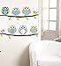 Beautiful Wall Decals Stickers Paper Removable Home Living Dinning Room Bedroom Kitchen Decoration Art Murals DIY Stick Girls Boys Kids Nursery Baby Room Playroom Decorating (Lovely Owls)