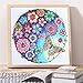 DIY 5D Diamond Painting by Number Kits,Beautiful Flowers,Full Special Shape Diamond Embroidery Paintings, Cross Stitch Kits, Arts Craft, Canvas Wall Décor,30x30cm/11.8x11.8inch