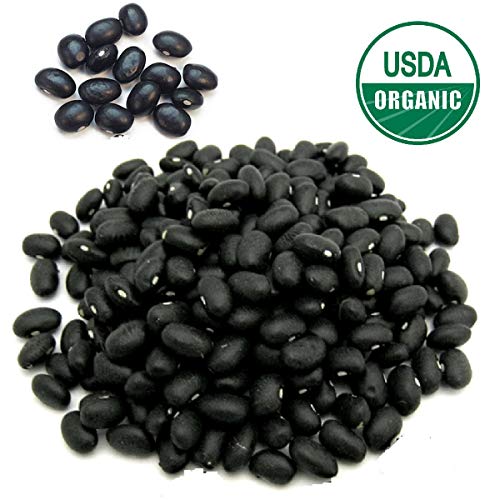 Organic Black Beans Dry Bulk 5 lbs, USDA Certified Organic, Non-GMO Bulk Black kidney Beans
